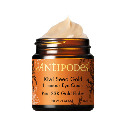 Antipodes Kiwi Seed Gold Luminous Eye Cream (Pure 23K Gold Flakes) 30ml bottle
