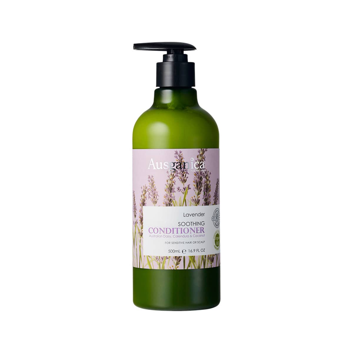 Ausganica Organic Lavender Soothing Conditioner 500ml bottle.