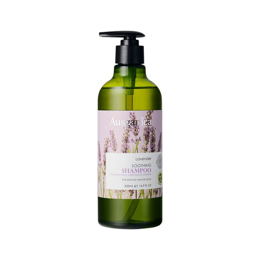 Ausganica Organic Lavender Soothing Shampoo 500ml bottle.