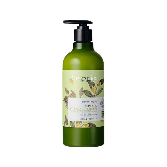 Ausganica Organic Lemon Myrtle Purifying Conditioner 500ml bottle.