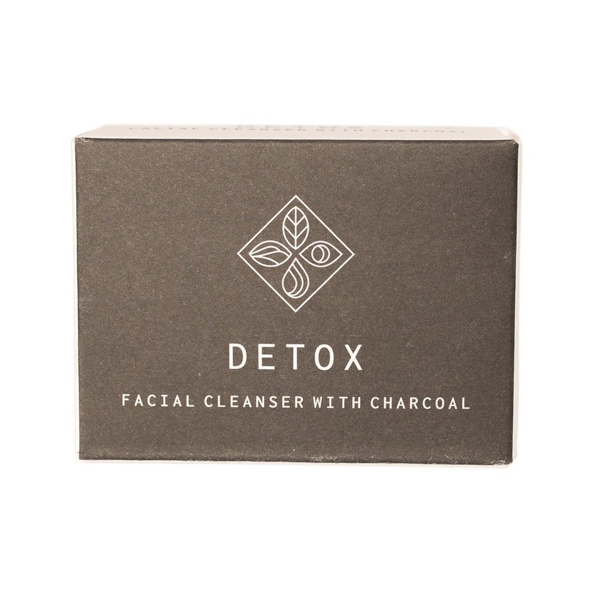 Base (Soap With Impact) Detox Facial Cleanser Bar with Charcoal 120g box. Front.