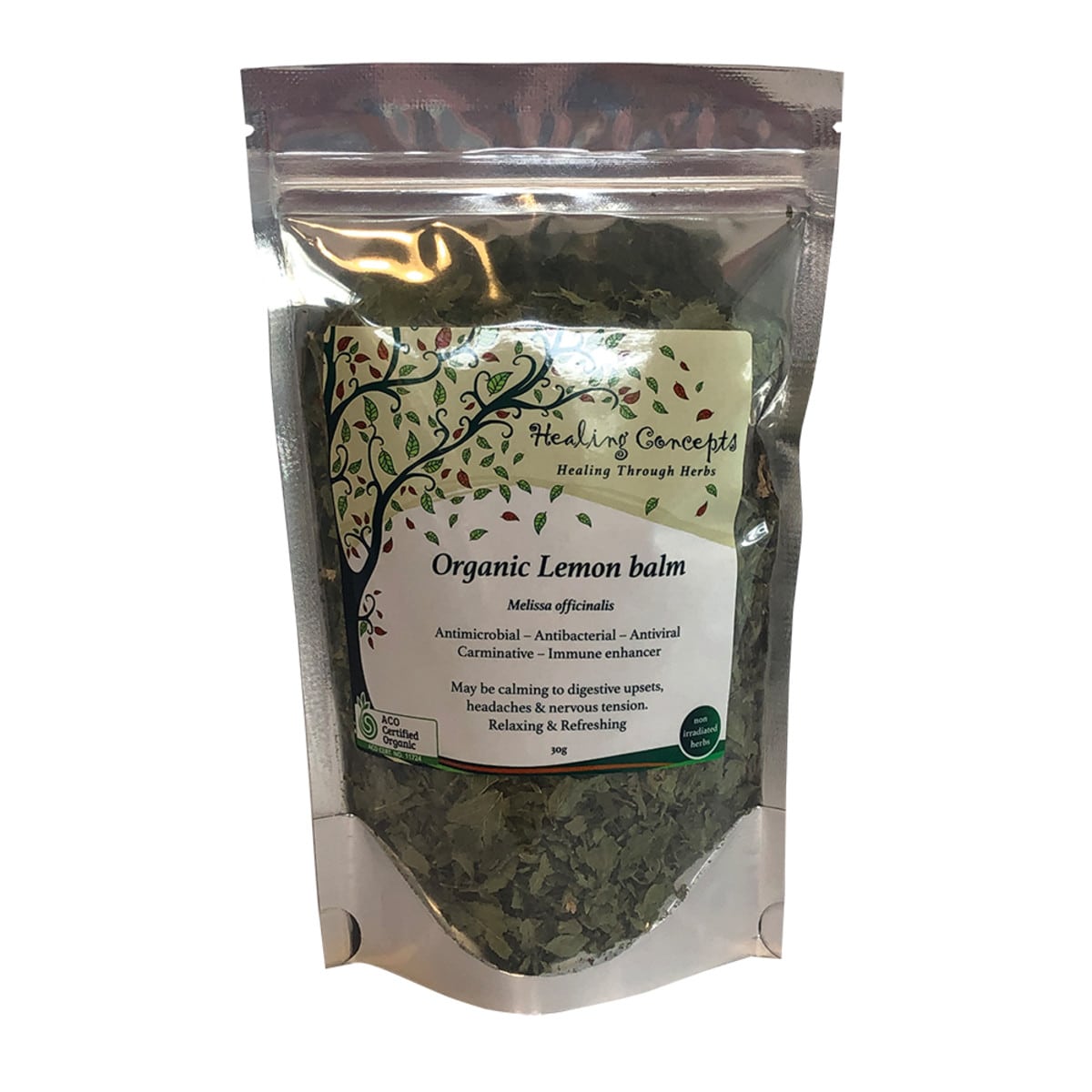 Healing Concepts Organic Lemon Balm Tea 30g bag