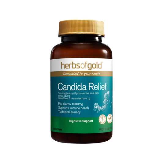 Herbs of Gold Candida Relief 60 tablets bottle