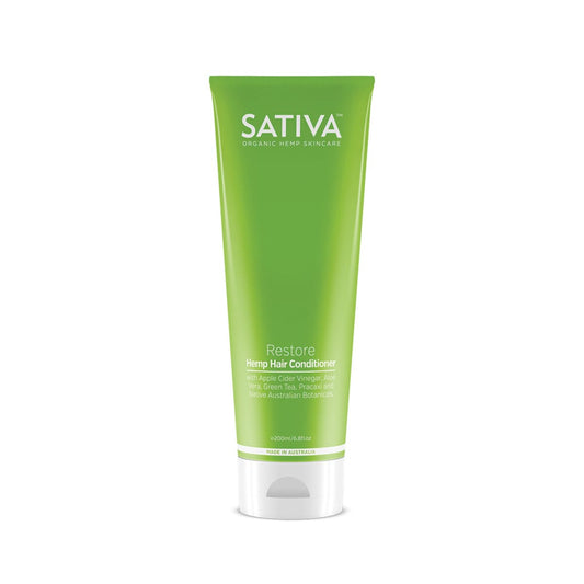 Sativa Organic Hemp Hair Conditioner Restore 200ml tube.