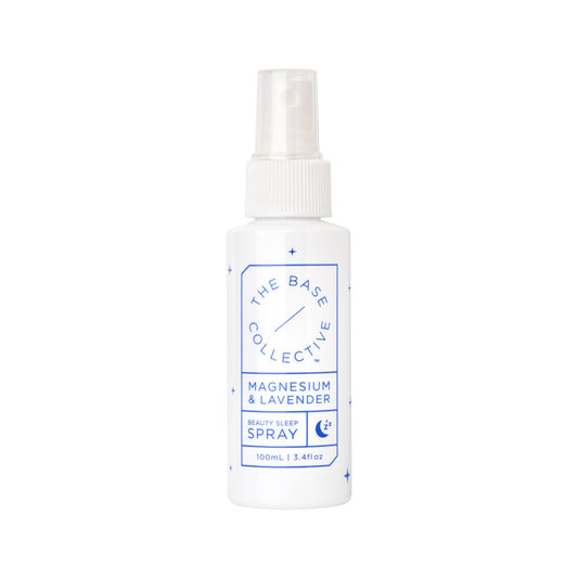 The Base Collective Beauty Sleep Magnesium & Lavender Spray 100ml bottle.