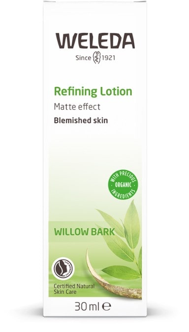 Weleda Organic Blemished Skin Refining Lotion (Willow Bark) 30ml box.