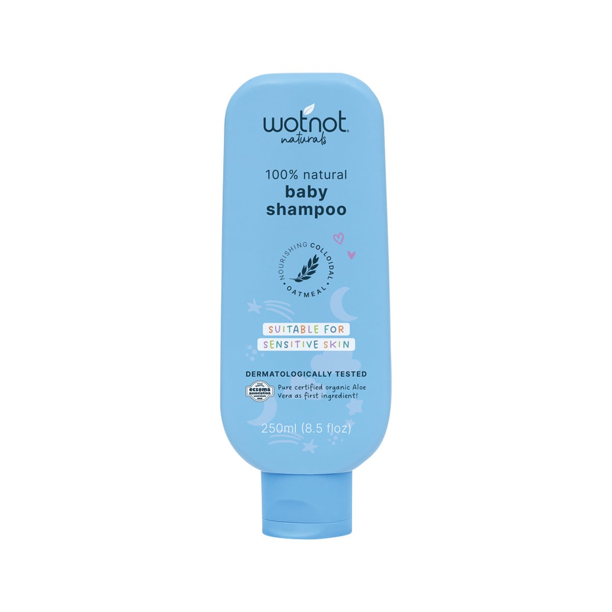 Wotnot Naturals 100% Natural Baby Shampoo 250ml bottle.